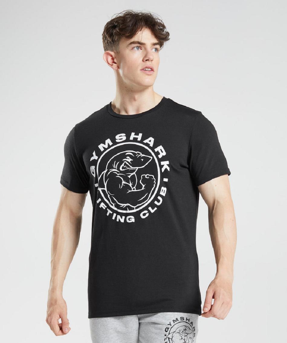 Gymshark Legacy Muške T Shirts Crne | HR 2419HAP